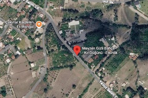 Meyzen Gizli Bahçe’nin haritadaki yeri, Yavuz Selim Caddesi, Konyaaltı